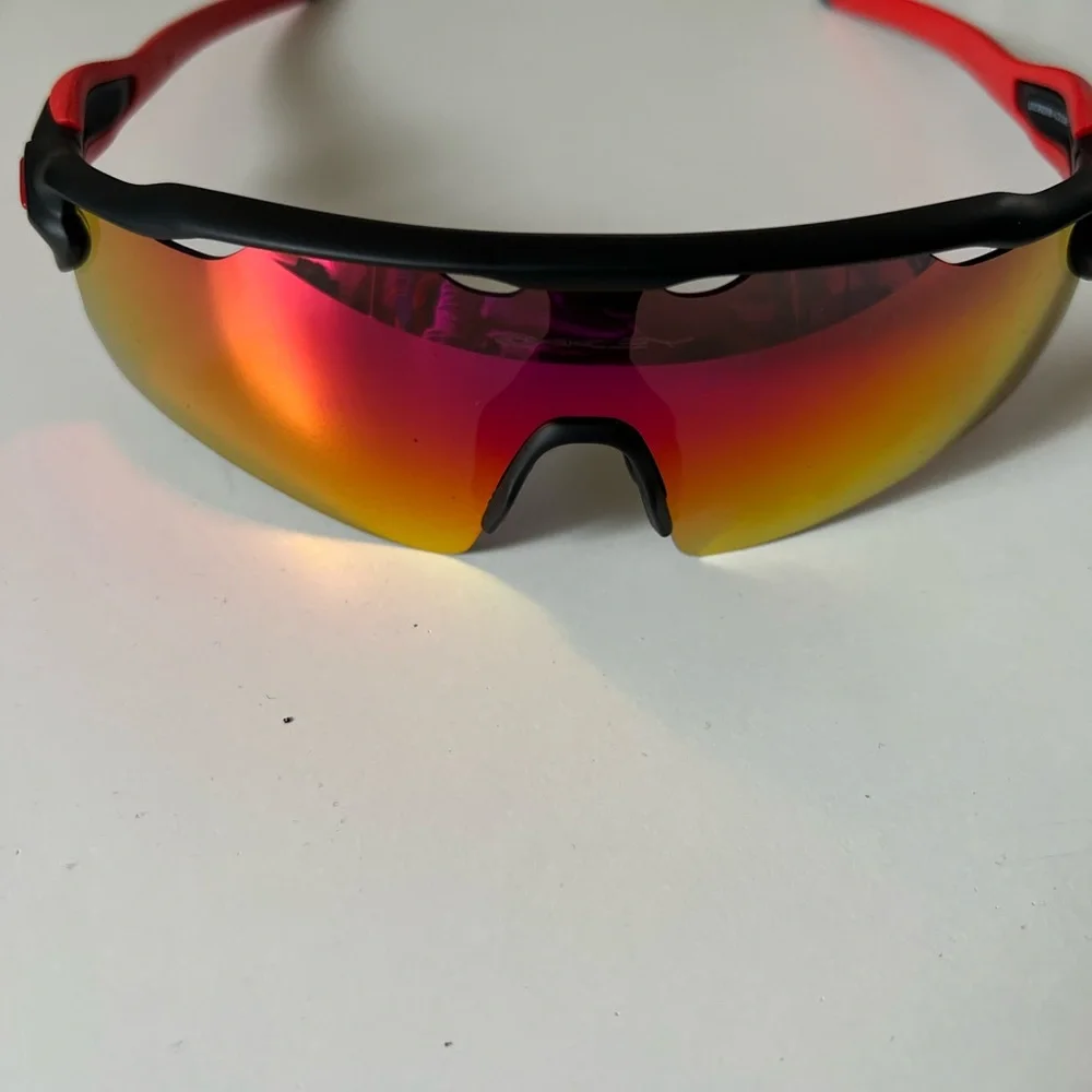 Oakley Performance Sport Sunglasses - Pink shield Lens